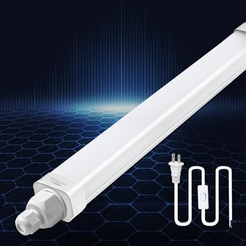 Tonffi 4FT Plug-in LED Ceiling Light - 5000K Cool White