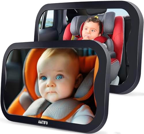 AMTIFO Baby Car Mirror 2-Pack for Two Seats