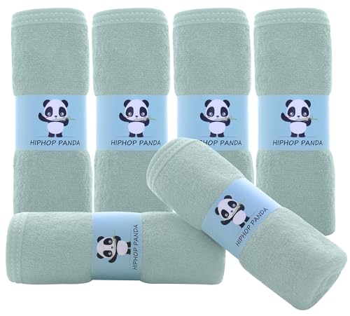HIPHOP PANDA Baby Washcloths 6 Pack