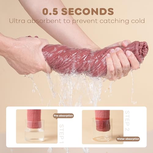 FIEMOL 2 Pack Hooded Muslin Baby Towels