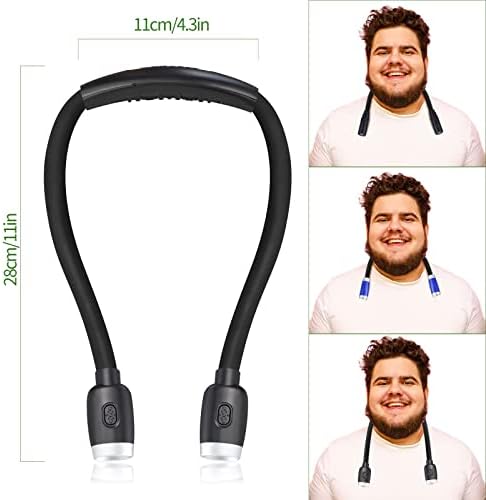 LEDBOKLI Neck Reading Light with 6 Brightness Levels 1