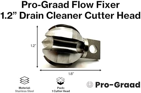 Pro-Graad 12 Flow Fixer Drain Cleaner Cutter Head 1