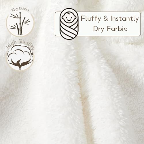 Yaiseiko 3 Pack Hooded Baby Bath Towels