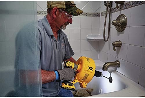 DEWALT 20V MAX XR Drain Snake Kit with LED Light