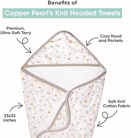 Copper Pearl Hooded Bath Towels for Babies and Kids 1