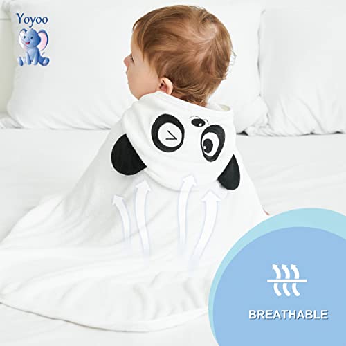 YOYOO Baby Bath Towel - Bamboo Viscose Cute Panda Hooded Towel