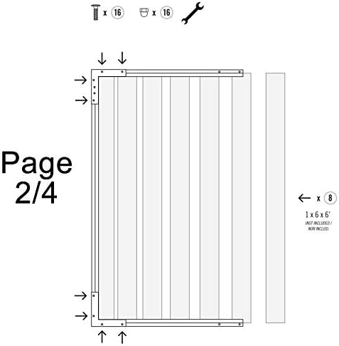 Nuvo Iron PRO8 Black Gate Frame 6 Foot