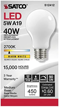 Satco S12412 5W Warm LED Downlight Bulb