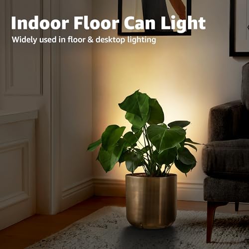 SUNVIE 2 Pack Floor Can Light with GU10 Bulbs