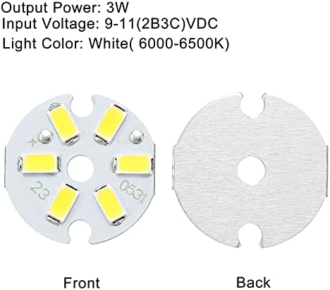 MECCANIXITY 3W COB LED Light Chip 10Pcs 6000-6500K Energy Saving Bulb Replacement
