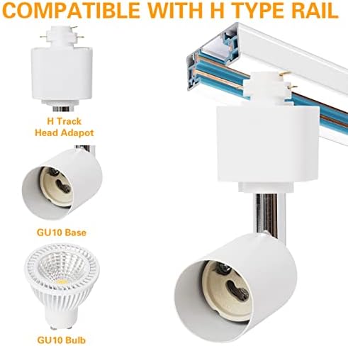 EAGLOD 10W Dimmable LED Track Light Heads 12-Pack