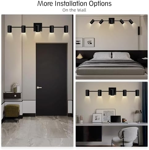 BoostArea 5-Light Track Lighting Kit for Kitchen and Living Room