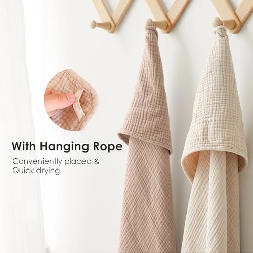 MairMore Muslin Baby Towel with Hood - 100 Cotton Soft Absorbent