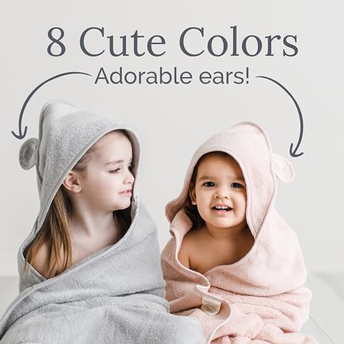 Natemia Premium Hooded Baby Bath Towel - Organic Cotton Soft Luxurious