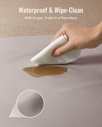 Blissful Diary Vegan Leather Baby Play Mat 50x50