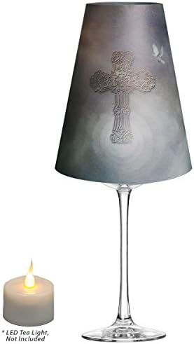 Royal Designs Cross and Dove Vellum Tea Light Lampshade Set of 20 1