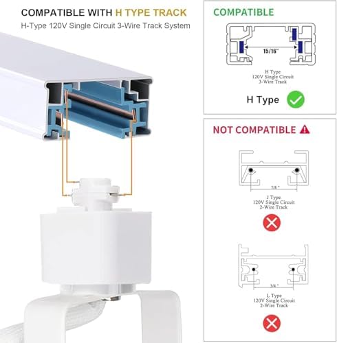 16PCS LED Track Lighting with 3CCT and Dimmable Brightness 1