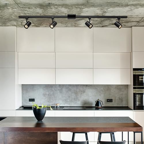 Globe Electric Tribeca 4-Light Track Lighting Kit Matte Black