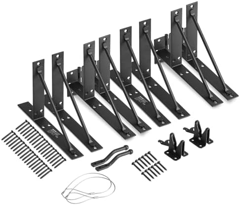 VEVOR Gate Corner Brace Bracket 2 Sets Black