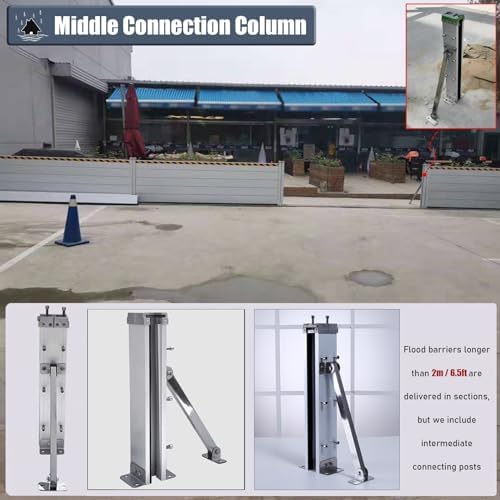High Flood Control Baffle 100cm Aluminum Barrier with Detachable Design