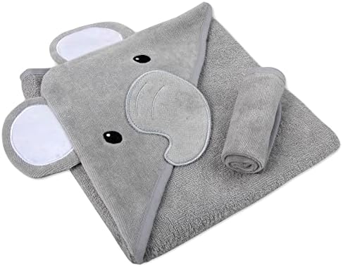 Baby Animal Hooded Towel Set for Newborns and Toddlers