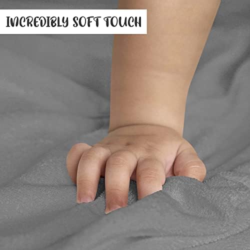 Set of 2 Hooded Baby Towels Grey 400 GSM