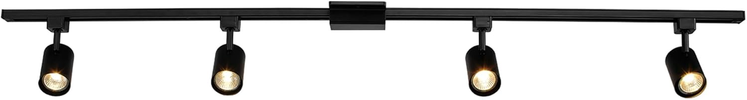 Globe Electric Tribeca 4-Light Track Lighting Kit Matte Black