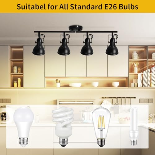 HiBay 4-Light Industrial Ceiling Track Lighting