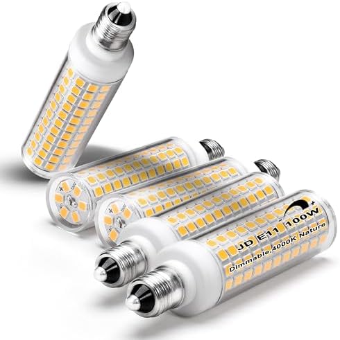 ALIDE JDE11 10W LED Candelabra Bulbs 4000K Dimmable 5Pack