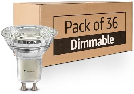 MASTERY MART 36 Pack Dimmable GU10 LED Bulbs