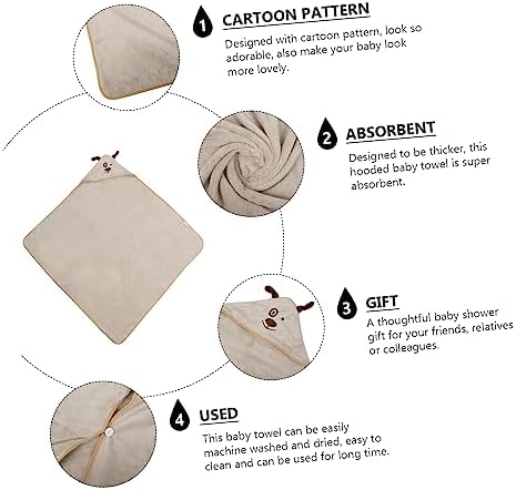 YARNOW Ultra Absorbent Hooded Bath Towel for Kids