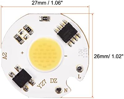 MECCANIXITY 10W Cool White LED Chip Bulb 2 Pack 1