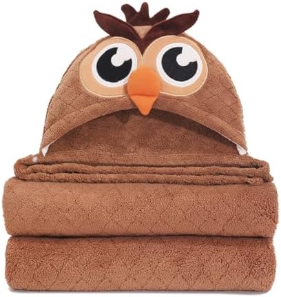 WODHOY Toddler Bath Towel with Hood 50x32
