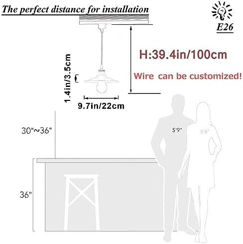 SKIVTGLAMP Stepless Dimming Track Pendant Light 3 Lights