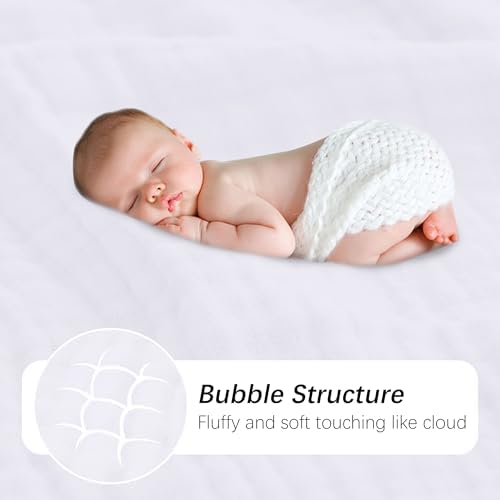 Sweet Dolphin Muslin Baby Bath Towels 2 Pack - 40x40 Inch 100 Cotton