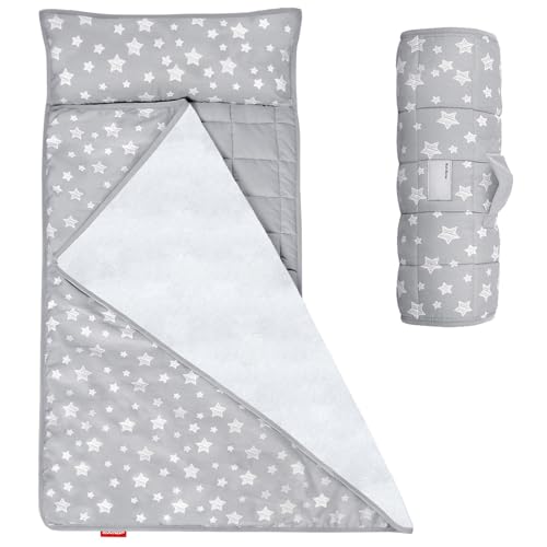 Moonsea Toddler Nap Mat with Pillow and Blanket