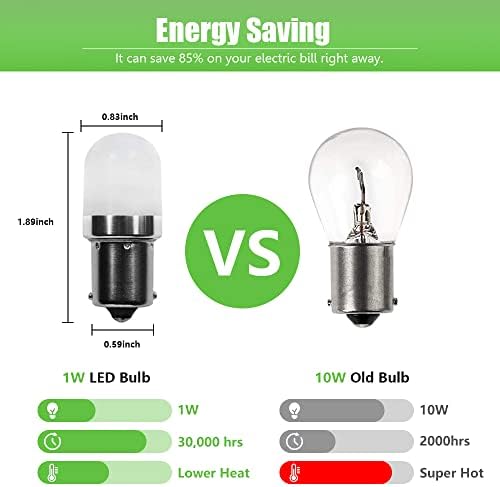 Makergroup 1141 BA15S 12V LED Bulb Pack of 4 Warm White 2700K