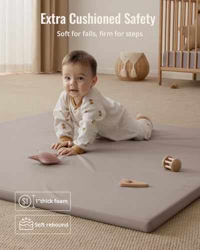 Blissful Diary Vegan Leather Baby Play Mat 50x50
