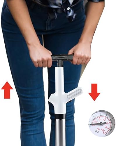 HimaPro High Pressure Toilet Plunger Air Drain Blaster Kit With White Handle