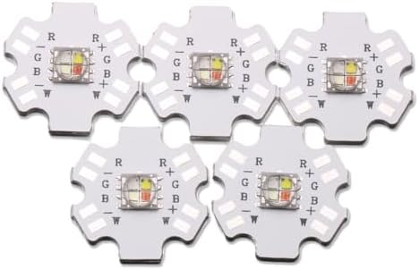 5Pcs 12W RGBW 5050 SMD LED Chip with Aluminum Heat Sink