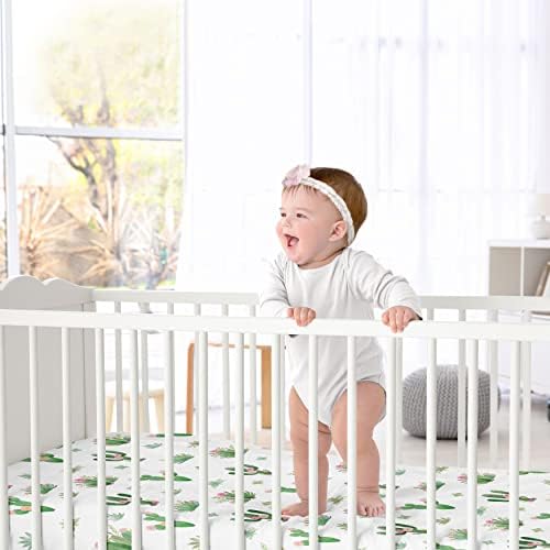 Sweet Jojo Designs Boho Floral Cactus Crib Sheet Set 2pc