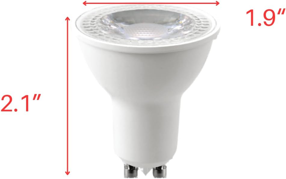 Weis-LED 10 Pack GU10 LED Bulbs Dimmable 5000K