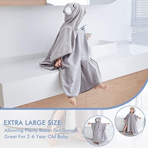 MICHLEY Hooded Baby Towel with Animal Print