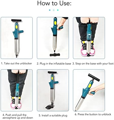 Pilipane Toilet Plunger Set with Drain Auger