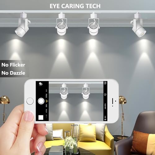 16PCS LED Track Lighting with 3CCT and Dimmable Brightness 1