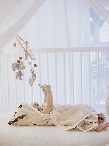 Jay Ava Plush Brown Lion Hooded Towel 315x315