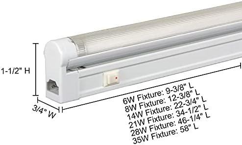 Jesco Lighting SG5-630-W Sleek Plus Under-Cabinet Light