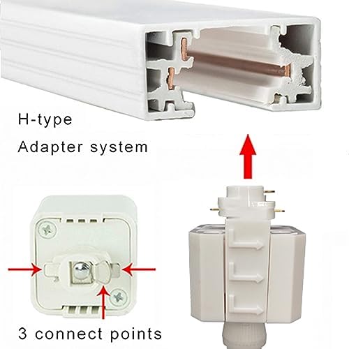 Adjustable Height H Track Pendant Light with Remote Control and Dimmable Bulbs