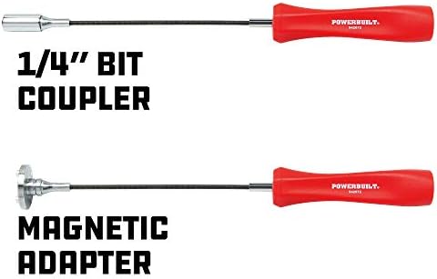 Powerbuilt Magnetic Oil Drain Plug Remover Tool Red 942072 1