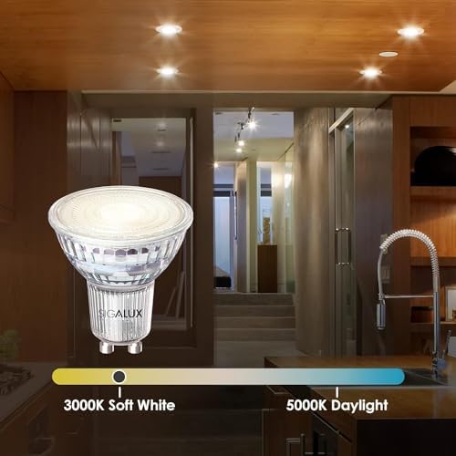 Sigalux 8 Pack GU10 LED Bulbs 50W Equivalent 3000K Warm White Non-Dimmable